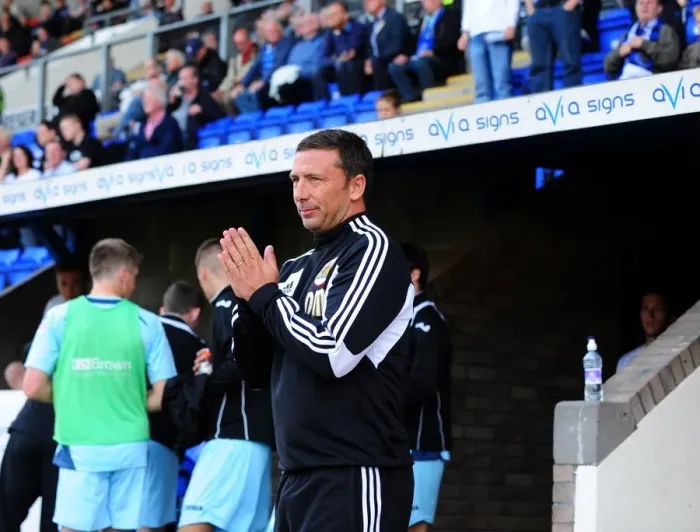 Framed Print : Derek McInnes Emotional Return: St Johnstone vs. Bristol City, 2012 Framed Print : Derek McInnes Emotional Return: St Johnstone vs. Bristol City, 2012
