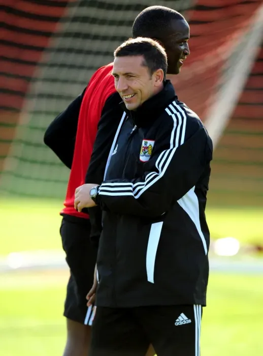 Framed Print : Derek McInnes Kicks Off Bristol City Manager tenure at Ashton Gate Stadium (October 2011) Framed Print : Derek McInnes Kicks Off Bristol City Manager tenure at Ashton Gate Stadium (October 2011)