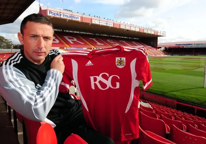 Framed Print : Derek McInnes Kicks Off Bristol City's Championship Campaign at Ashton Gate Stadium (2011) Framed Print : Derek McInnes Kicks Off Bristol City's Championship Campaign at Ashton Gate Stadium (2011)
