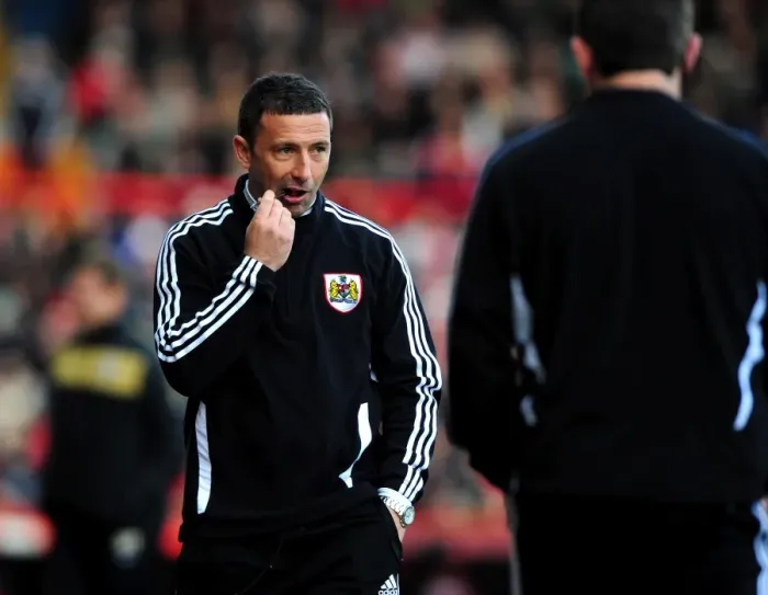 Framed Print : Derek McInnes Leads Bristol City Against Barnsley at Ashton Gate Stadium, 2012 (Football Match) Framed Print : Derek McInnes Leads Bristol City Against Barnsley at Ashton Gate Stadium, 2012 (Football Match)