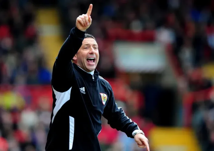 Framed Print : Derek McInnes Leads Bristol City Against Barnsley at Ashton Gate Stadium, 2012 Framed Print : Derek McInnes Leads Bristol City Against Barnsley at Ashton Gate Stadium, 2012