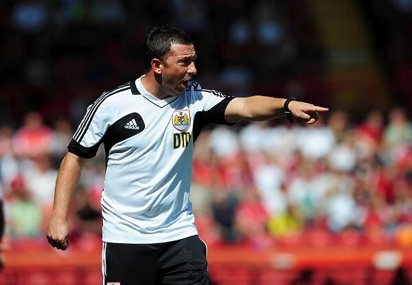 Derek McInnes Leads Bristol City Against Cardiff City in Championship Clash, August 2012 - Football Manager at Ashton Gate Stadium