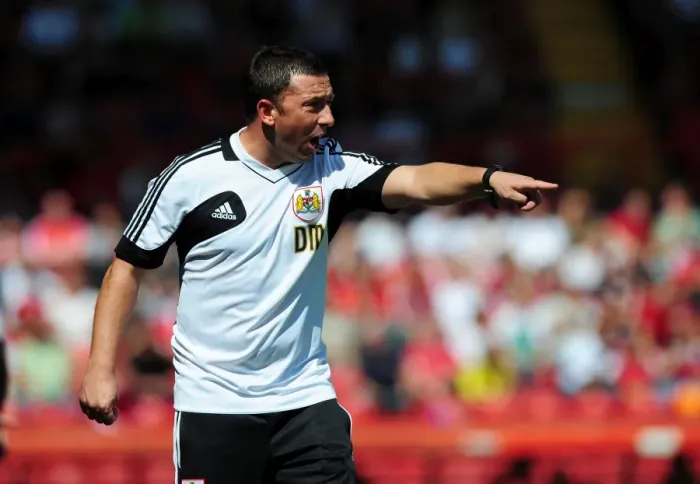 Framed Print : Derek McInnes Leads Bristol City Against Cardiff City in Championship Clash, August 2012 - Football Manager at Ashton Gate Stadium Framed Print : Derek McInnes Leads Bristol City Against Cardiff City in Championship Clash, August 2012 - Football Manager at Ashton Gate Stadium