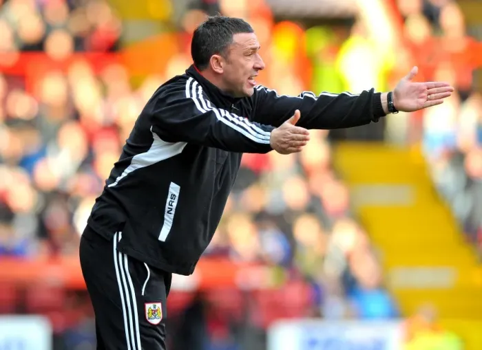 Framed Print : Derek McInnes Leads Bristol City in Championship Clash against Blackpool, November 2012 Framed Print : Derek McInnes Leads Bristol City in Championship Clash against Blackpool, November 2012