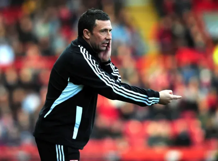 Framed Print : Derek McInnes Leads Bristol City in Championship Clash Against Burnley at Ashton Gate Stadium - 05 / 11 / 2011 Framed Print : Derek McInnes Leads Bristol City in Championship Clash Against Burnley at Ashton Gate Stadium - 05 / 11 / 2011
