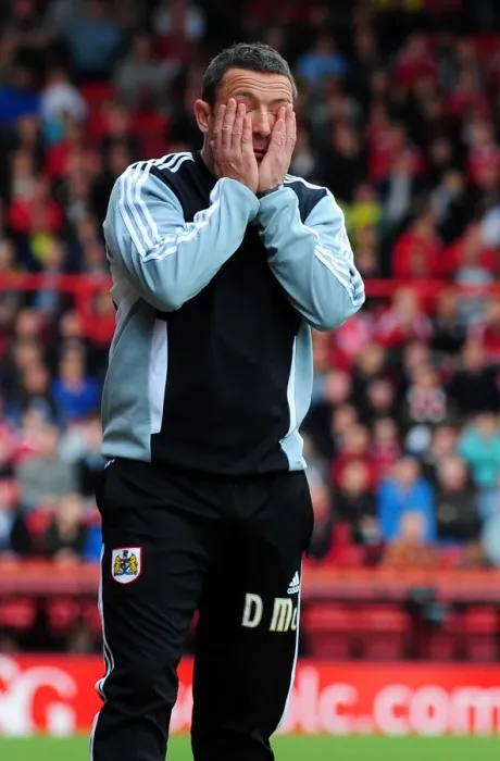 Framed Print : Derek McInnes Leads Bristol City in Championship Match against Birmingham City at Ashton Gate Stadium (October 23, 2011) Framed Print : Derek McInnes Leads Bristol City in Championship Match against Birmingham City at Ashton Gate Stadium (October 23, 2011)