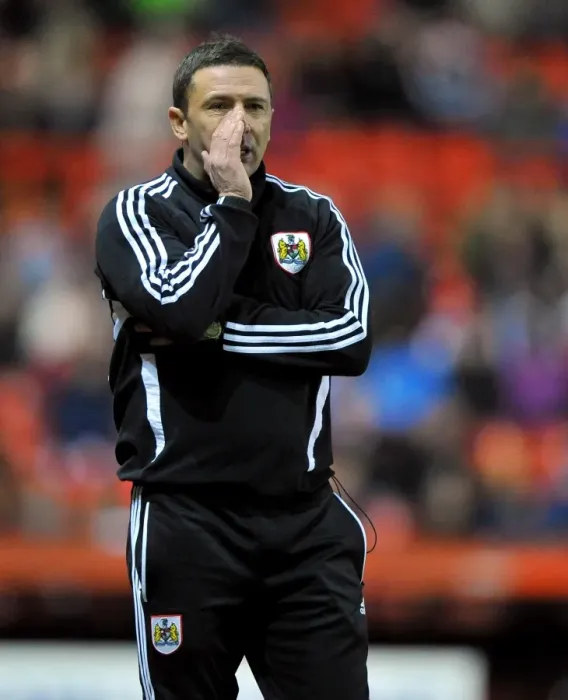 Framed Print : Derek McInnes Leads Bristol City in Championship Showdown Against Wolves, December 2012 Framed Print : Derek McInnes Leads Bristol City in Championship Showdown Against Wolves, December 2012