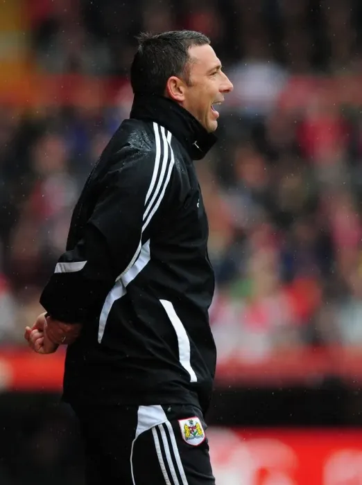 Framed Print : Derek McInnes Leads Bristol City Against Coventry City at Ashton Gate Stadium, April 2012 Framed Print : Derek McInnes Leads Bristol City Against Coventry City at Ashton Gate Stadium, April 2012
