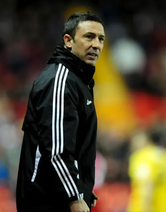 Framed Print : Derek McInnes Leads Bristol City Against Crystal Palace in Championship Match, 14 / 02 / 2012