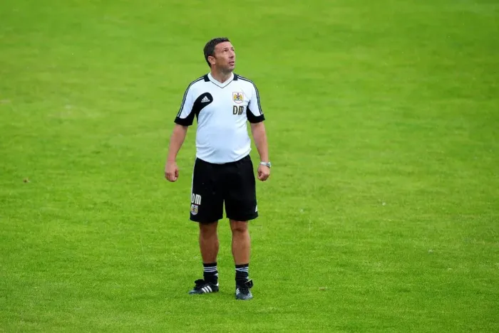 Framed Print : Derek McInnes Leads Bristol City FC in Pre-Season Training, July 2012