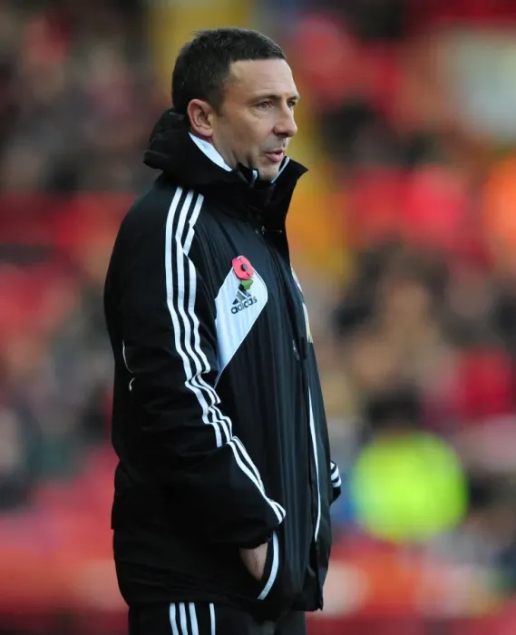 Framed Print : Derek McInnes Leads Bristol City Against Hull City, Championship Football Match at Ashton Gate Stadium - October 2012