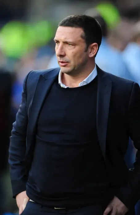 Framed Print : Derek McInnes Leads Bristol City Against Ipswich Town at Portman Road, March 2012