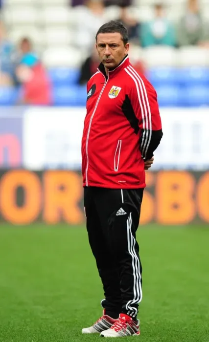 Framed Print : Derek McInnes Leads Bristol City at Reebok Stadium Against Bolton Wanderers (2012) Framed Print : Derek McInnes Leads Bristol City at Reebok Stadium Against Bolton Wanderers (2012)