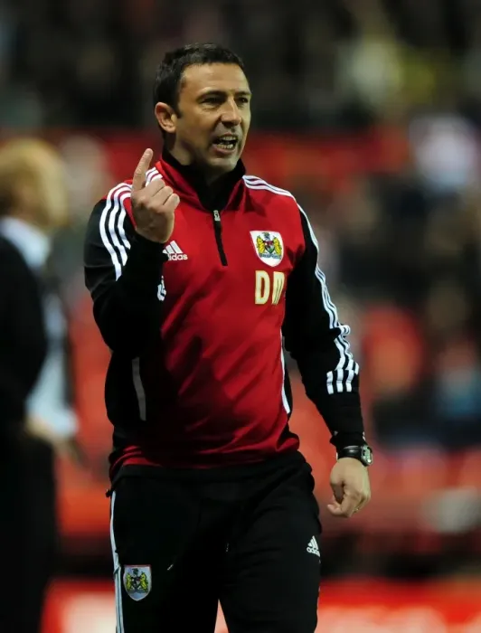 Framed Print : Derek McInnes Leads Bristol City Against Watford at Ashton Gate Stadium, 2012 Framed Print : Derek McInnes Leads Bristol City Against Watford at Ashton Gate Stadium, 2012
