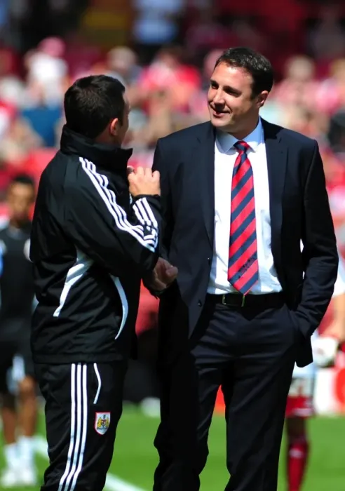 Framed Print : Derek McInnes and Malky Mackay Face Off: Championship Clash Between Bristol City and Cardiff City, August 2012