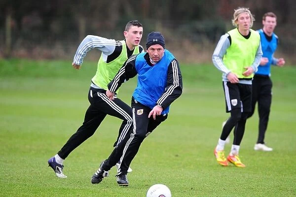 Derek McInnes Training with Bristol City FC, January 2012