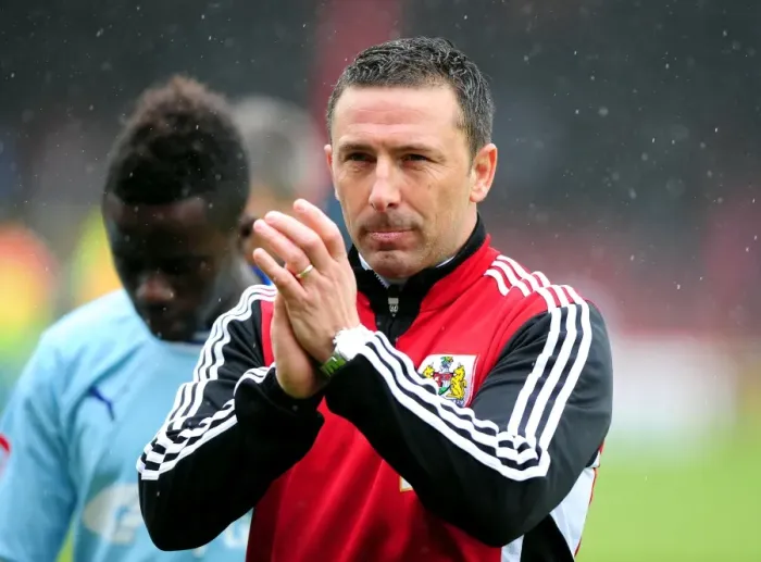 Framed Print : Derek McInnes Triumph: Bristol City FC vs Coventry City, 9th April 2012 - The Manager's Satisfied Smile Framed Print : Derek McInnes Triumph: Bristol City FC vs Coventry City, 9th April 2012 - The Manager's Satisfied Smile