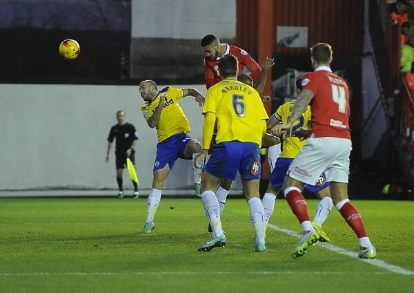 Derrick Williams Chases Goal: Intense Moment from Bristol City vs Crawley Town, League One Football Match, Ashton Gate