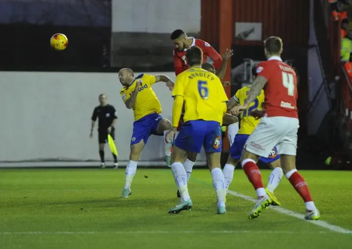 Framed Print : Derrick Williams Chases Goal: Intense Moment from Bristol City vs Crawley Town, League One Football Match, Ashton Gate Framed Print : Derrick Williams Chases Goal: Intense Moment from Bristol City vs Crawley Town, League One Football Match, Ashton Gate