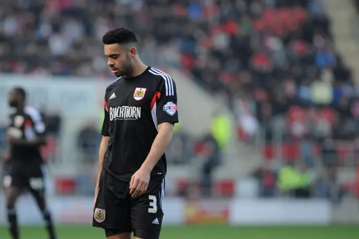 Framed Print : Derrick Williams Disappointment: Rotherham United's 2-1 Victory Over Bristol City (March 29, 2014)