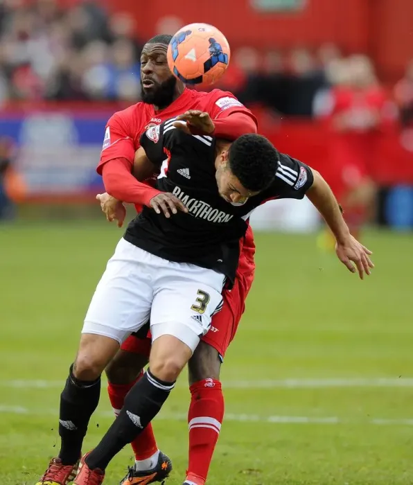 Framed Print : Derrick Williams Fouled in FA Cup Match: Tamworth vs. Bristol City Framed Print : Derrick Williams Fouled in FA Cup Match: Tamworth vs. Bristol City