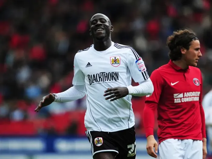 Framed Print : Determination Personified: Albert Adomah's Battle at The Valley (Npower Championship: Charlton Athletic vs. Bristol City, 2013) Framed Print : Determination Personified: Albert Adomah's Battle at The Valley (Npower Championship: Charlton Athletic vs. Bristol City, 2013)