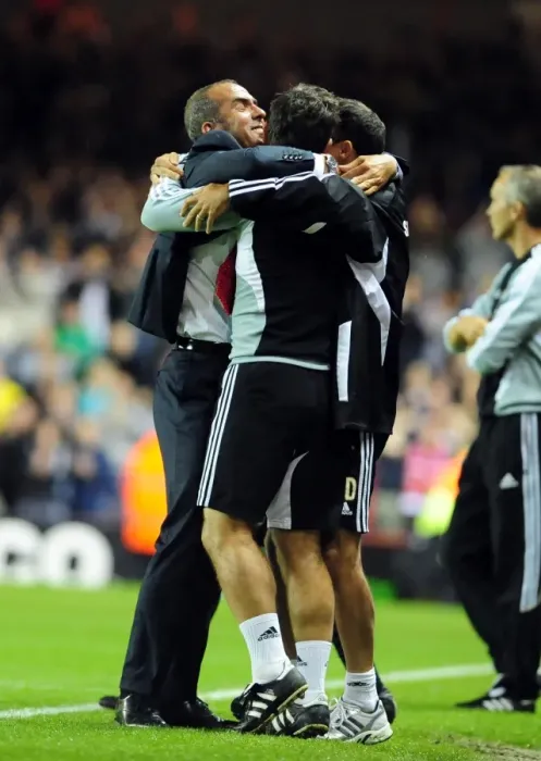Framed Print : Di Canio's Shock League Cup Victory: Swindon Manager Celebrates Upset Over Bristol City (August 2011)