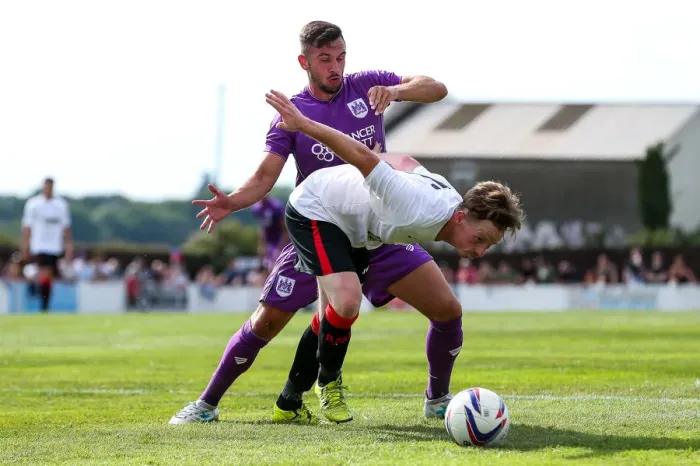 Framed Print : Diego De Girolamo of Bristol City in Action against Bristol Manor Farm, Pre-season Friendly, July 2017 Framed Print : Diego De Girolamo of Bristol City in Action against Bristol Manor Farm, Pre-season Friendly, July 2017