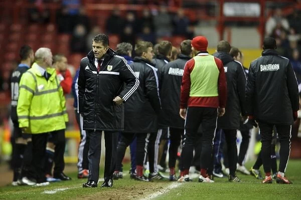 Disappointed Coach Amidst Post-Match Scuffle: Bristol City vs. Stevenage, Sky Bet League One