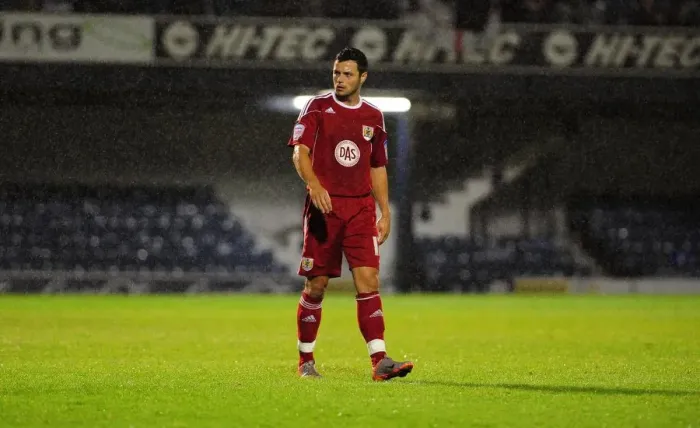 Framed Print : Disappointed Ivan Sproule: Bristol City Exit Carling Cup at Roots Hall