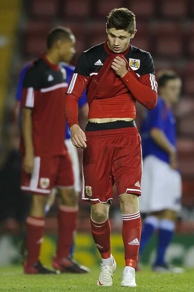 Disappointed Wes Burns of Bristol City U18s During FA Youth Cup Match Against Ipswich Town U18s