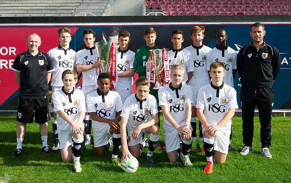 Double Trophy Victory: Bristol City Academy Celebrates Johnstones Paint and Sky Bet League One Titles