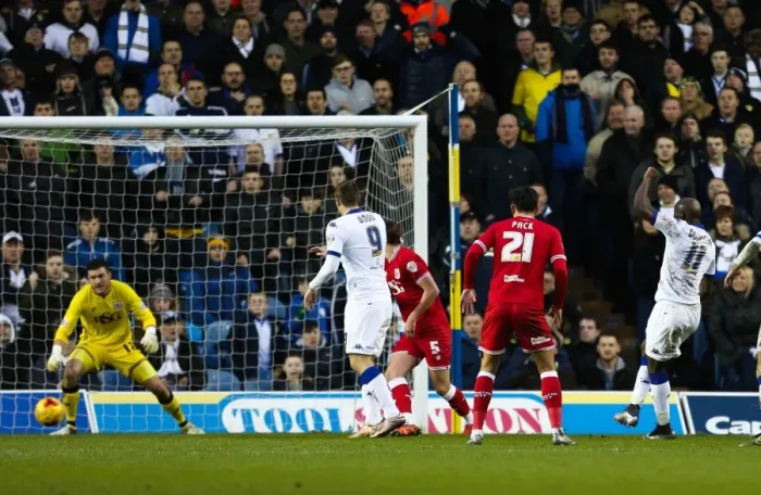 Framed Print : Doukara Strikes First: Leeds United vs. Bristol City, 1-0 (January 23, 2016)