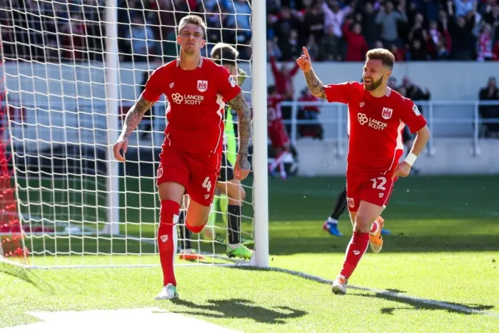 Framed Print : Dramatic Aden Flint Goal: Bristol City Clinch 3-2 Victory Over Barnsley