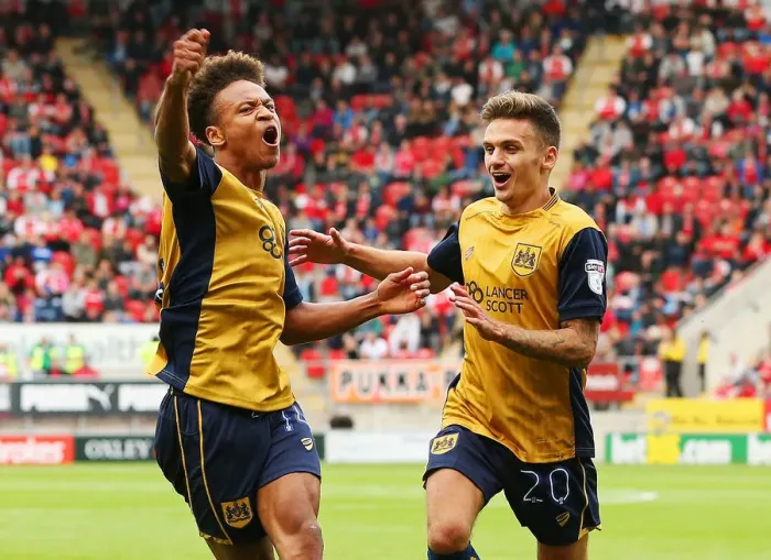 Framed Print : Dramatic Equalizer: Bobby Reid Rescues a Point for Bristol City against Rotherham United in Sky Bet Championship Thriller