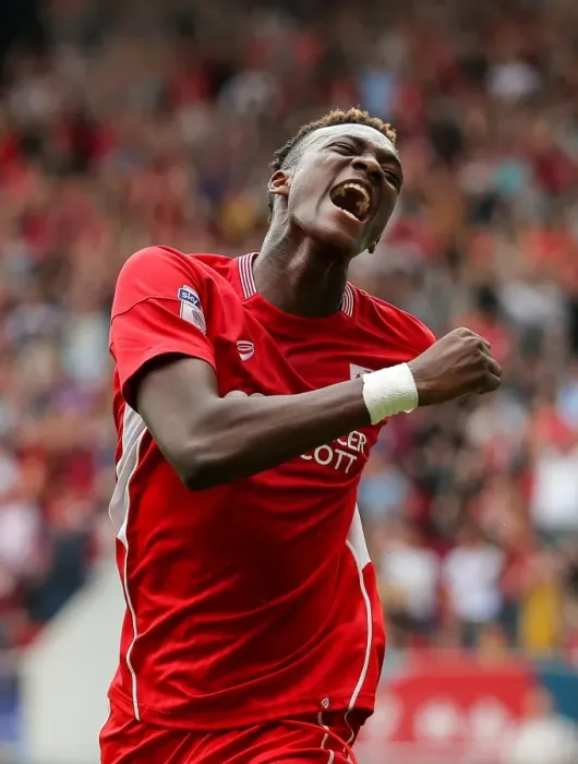 Framed Print : Dramatic Equalizer: Abraham Scores for Bristol City against Aston Villa