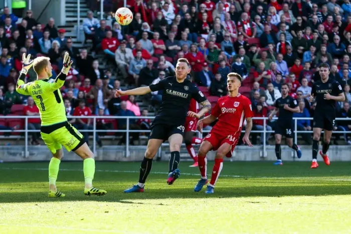 Framed Print : Dramatic Equalizer: Jamie Paterson's Last-Minute Stunner for Bristol City against Barnsley in Sky Bet Championship Framed Print : Dramatic Equalizer: Jamie Paterson's Last-Minute Stunner for Bristol City against Barnsley in Sky Bet Championship