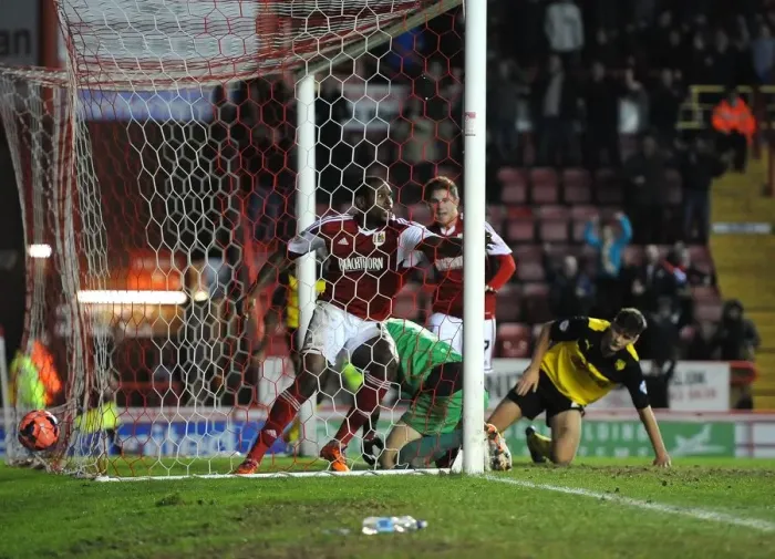 Framed Print : Dramatic Equalizer by Jay Emmanuel-Thomas: FA Cup Third Round Clash Between Bristol City and Watford Framed Print : Dramatic Equalizer by Jay Emmanuel-Thomas: FA Cup Third Round Clash Between Bristol City and Watford