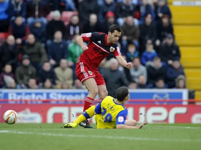 Framed Print : Dramatic Goal-line Save: Giles Coke Denies Sam Baldock for Bristol City against Sheffield Wednesday Framed Print : Dramatic Goal-line Save: Giles Coke Denies Sam Baldock for Bristol City against Sheffield Wednesday