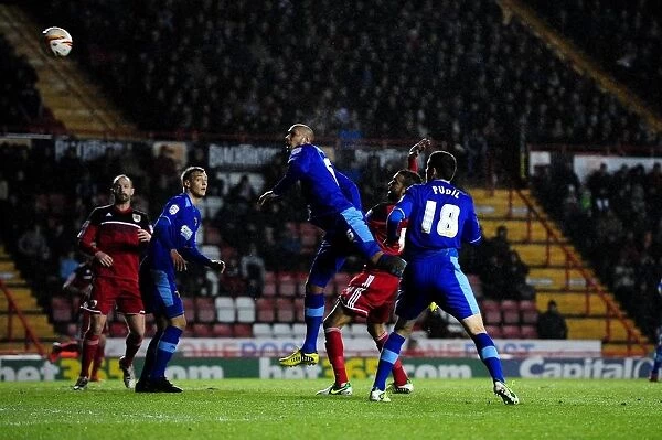 Dramatic Header Save by Liam Fontaine: Championship Showdown between Bristol City and Watford, 2013