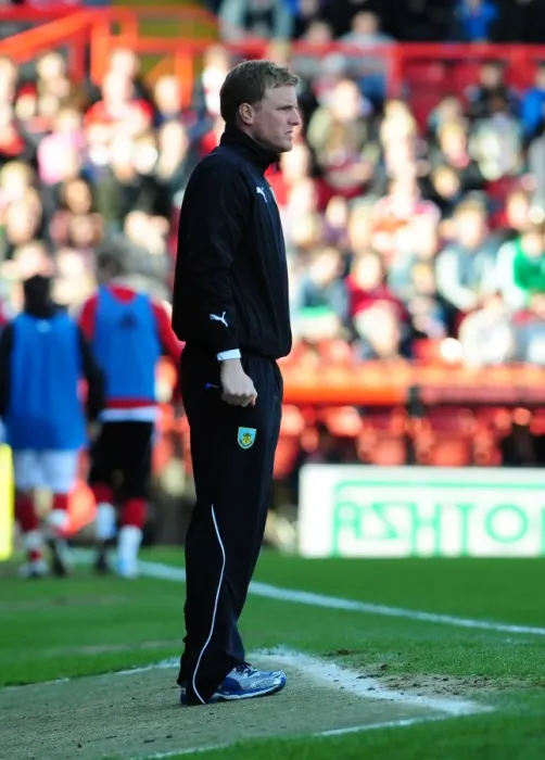 Framed Print : Eddie Howe at the Helm: Bristol City vs Burnley, Championship Clash at Ashton Gate Stadium (19-03-2011)