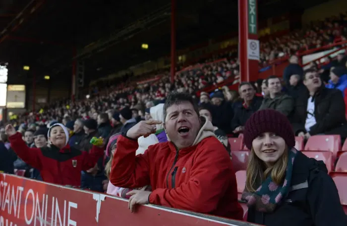 Framed Print : Electric Atmosphere: FA Cup Match at Ashton Gate - Bristol City Fans in Full Swing Framed Print : Electric Atmosphere: FA Cup Match at Ashton Gate - Bristol City Fans in Full Swing