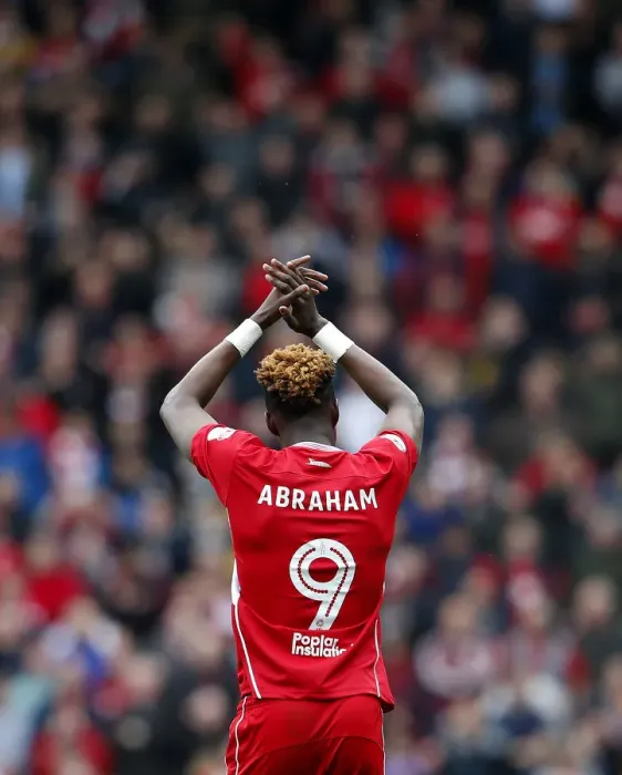 Framed Print : Euphoria Unleashed: Tammy Abraham's Thrilling Goal Celebration as Bristol City Secures Victory at Ewood Park (17 / 04 / 2017), Sky Bet Championship