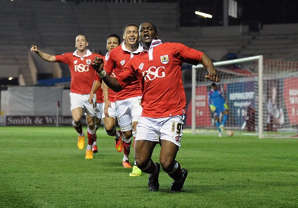 Euphoria Unleashed: Kieran Agard's Thrilling Goal Celebration (2015) - Bristol City FC