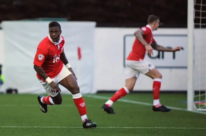 Framed Print : Euphoric Moment: Kieran Agard's Thrilling Goal Celebration vs Oldham Athletic (Sky Bet League One, 2014) Framed Print : Euphoric Moment: Kieran Agard's Thrilling Goal Celebration vs Oldham Athletic (Sky Bet League One, 2014)