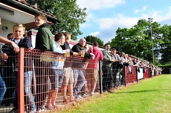 Excited Crowd at Ashton and Backwell United's Pre-Season Friendly Against Bristol City