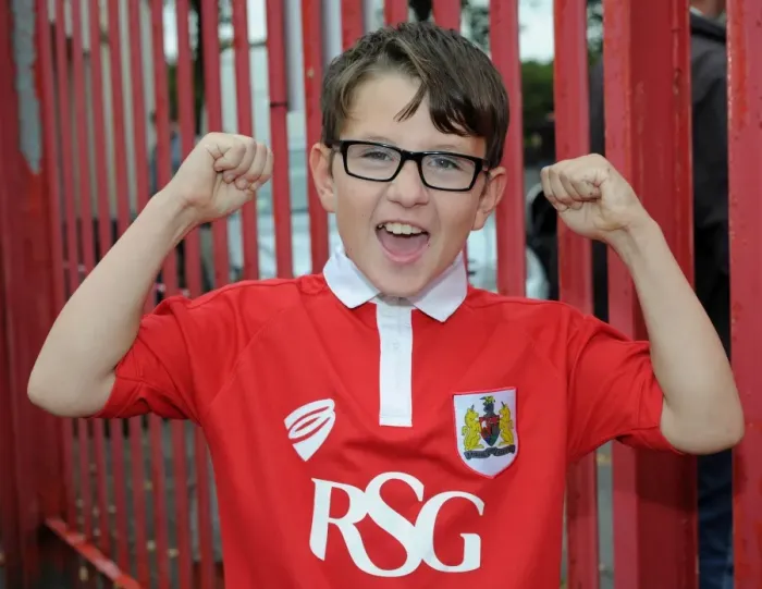 Framed Print : Excited Young Fan Cheers at Bristol City vs MK Dons Football Match, Ashton Gate, 2014 Framed Print : Excited Young Fan Cheers at Bristol City vs MK Dons Football Match, Ashton Gate, 2014