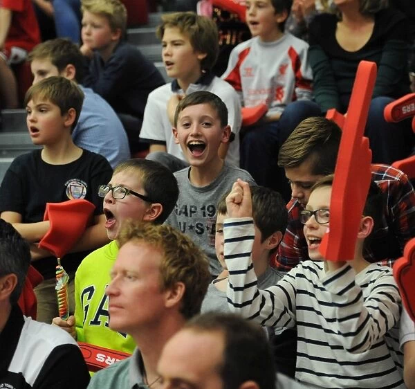 Exciting Showdown: Bristol Flyers vs. Newcastle Eagles - Roaring Fans in Full Cheer