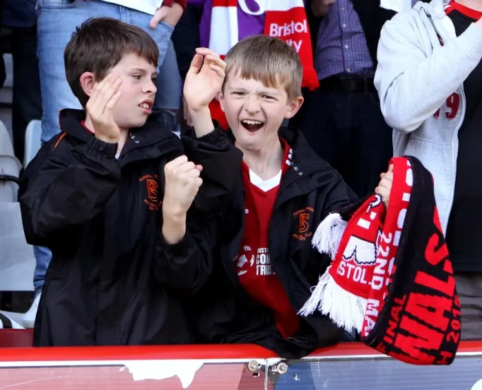 Framed Print : Exuberant Young Fans Celebrate at Ashton Gate: Bristol City vs Coventry City, 2015 Framed Print : Exuberant Young Fans Celebrate at Ashton Gate: Bristol City vs Coventry City, 2015