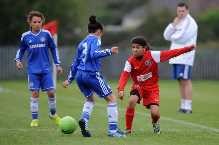 Framed Print : FA Womens Super League: Youth Clash - Bristol Academy vs. Chelsea Ladies at Gifford Stadium Framed Print : FA Womens Super League: Youth Clash - Bristol Academy vs. Chelsea Ladies at Gifford Stadium